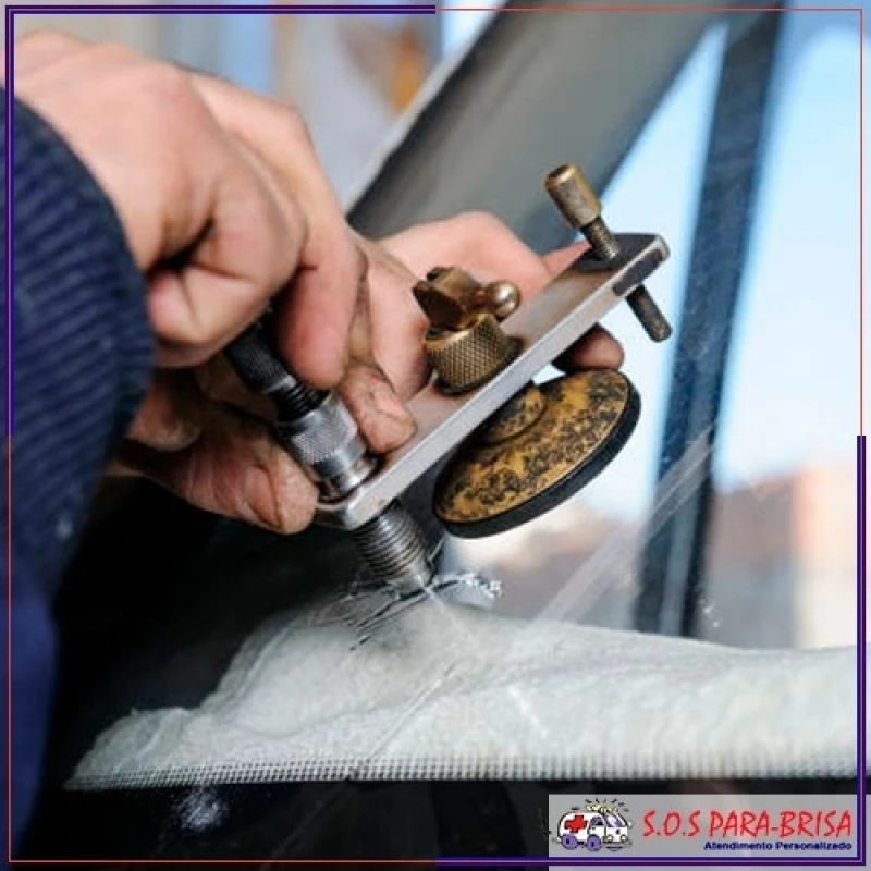 conserto para-brisa trincado